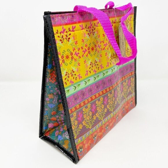 NATURAL LIFE | Colorful Stripes and Florals Insulated Lunch Bag - Picture 3 of 10